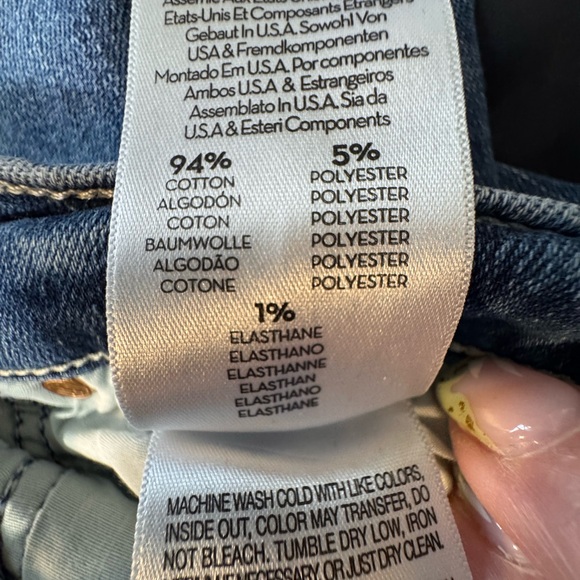 MOTHER -The Dazzler Hoover Getalongs Women's Cropped Straight Leg Jeans -size 25 - Picture 14 of 15